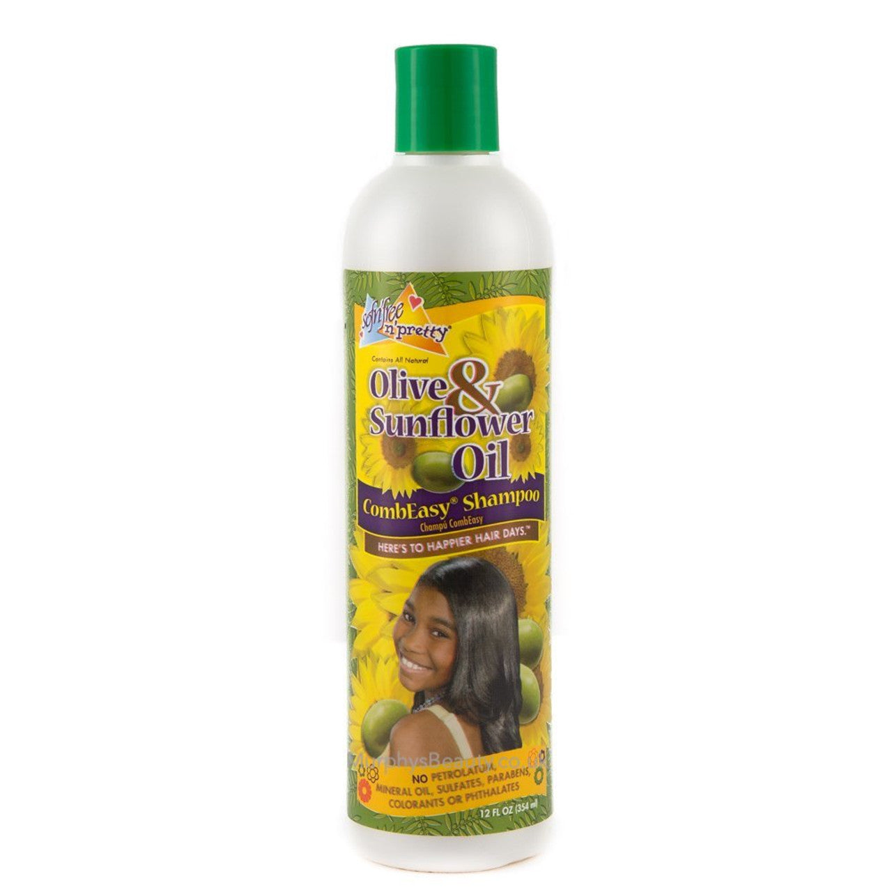 sofnfree n`pretty olive&sunflower oil combeasy shampoo 12OZ