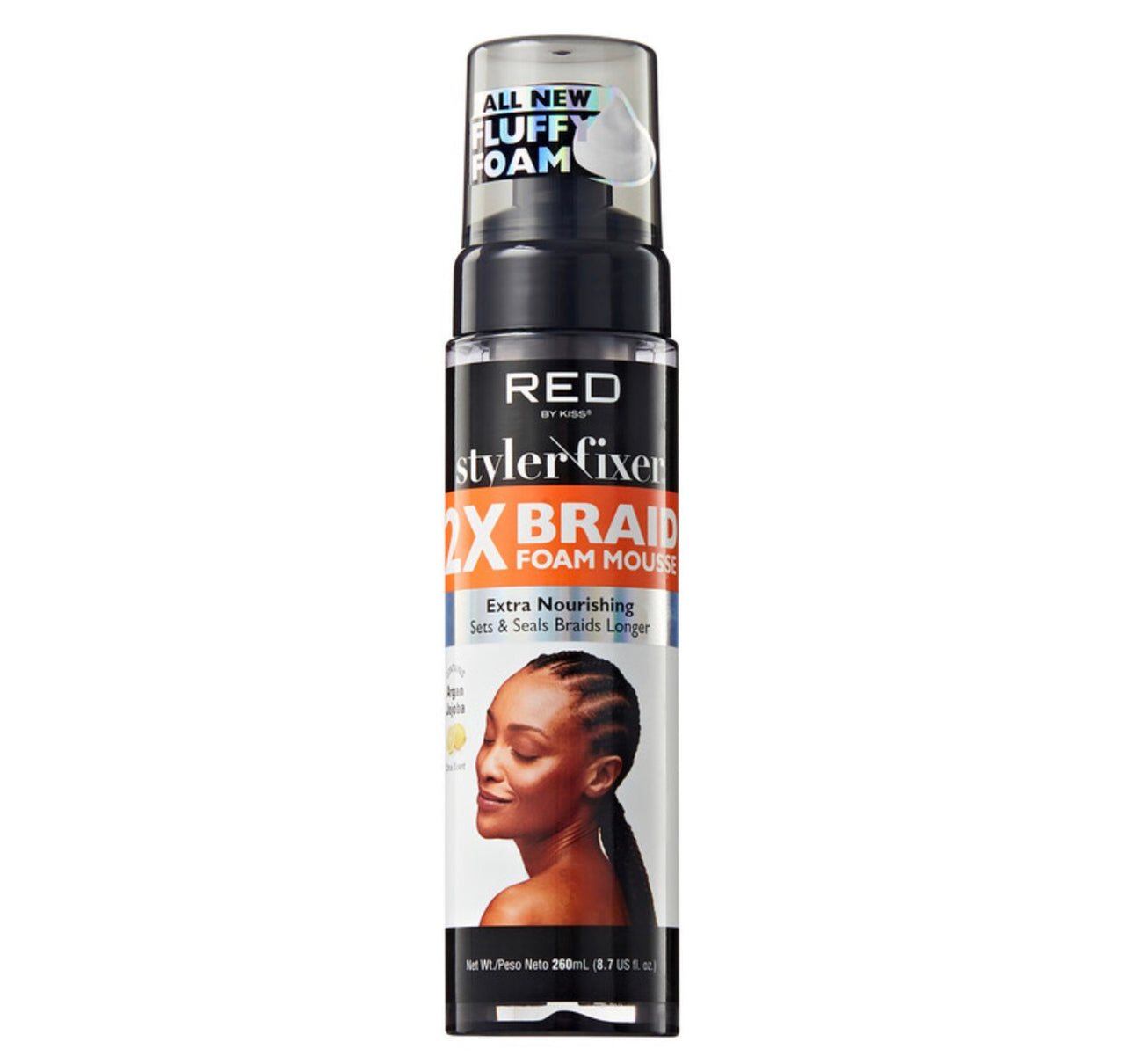 RED BY KISS 2X BRAID FOAM MOUSSE EXTRA NOURISHING 8.7 Oz