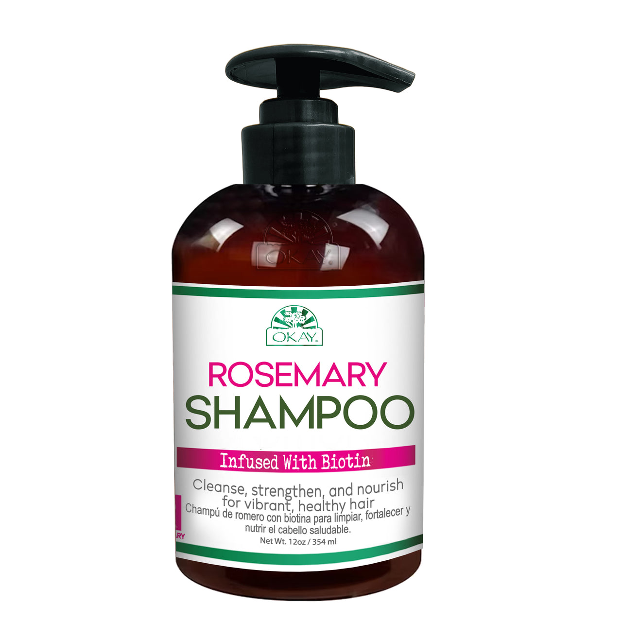 ROSEMARY SHAMPOO tnfused with biotin cleanse ,strengthen,healthy hair  12.Oz