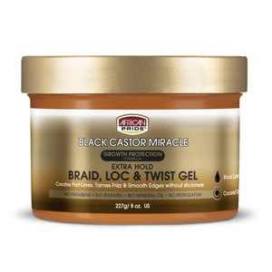 AFRICAN PRIDE BLACK CASTOR LOC TWIST GEL 8OZ - Beautylicious Canada