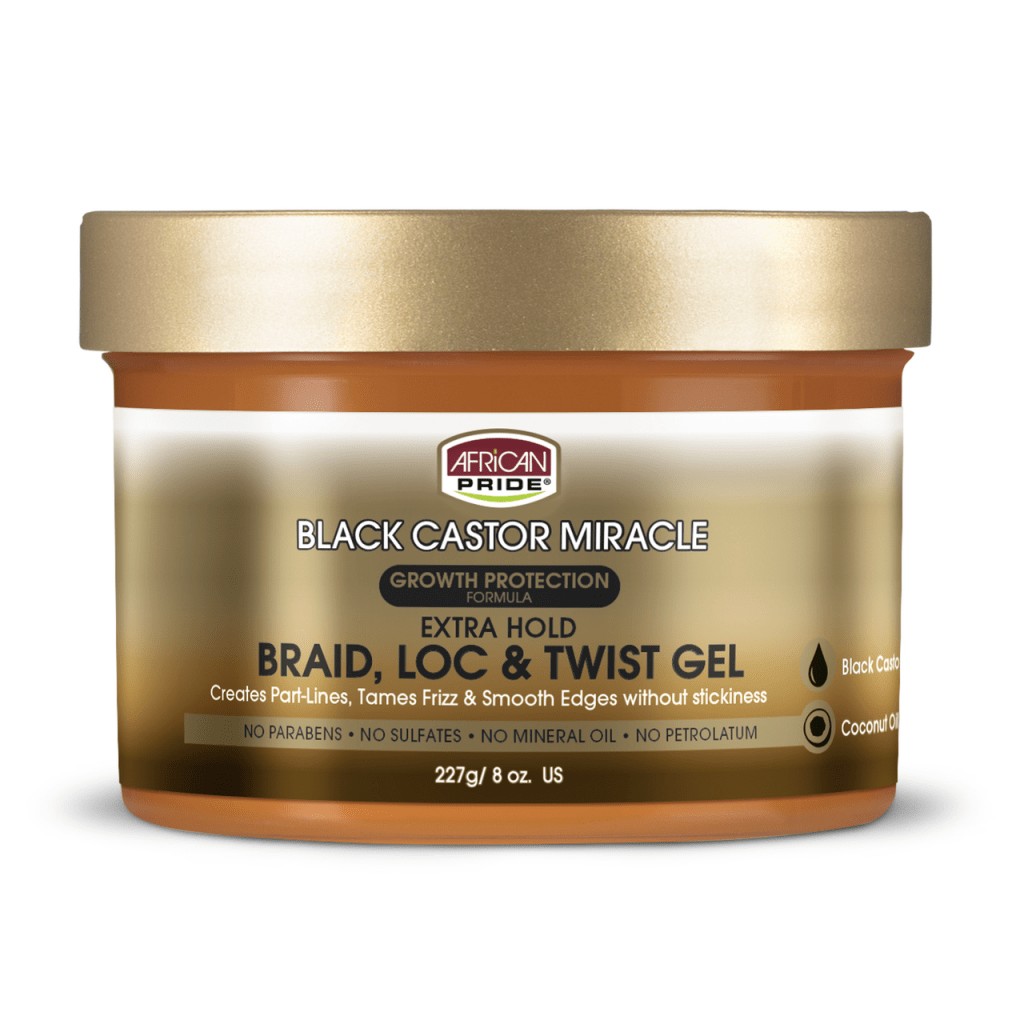 AFRICAN PRIDE BLACK CASTOR LOC TWIST GEL 8OZ - Beautylicious Canada