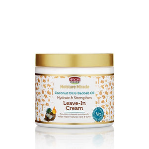 AFRICAN PRIDE MOISTURE MIRACLE HYDRATE & STRENGTHEN LEAVE - IN CREAM 15OZ - Beautylicious Canada
