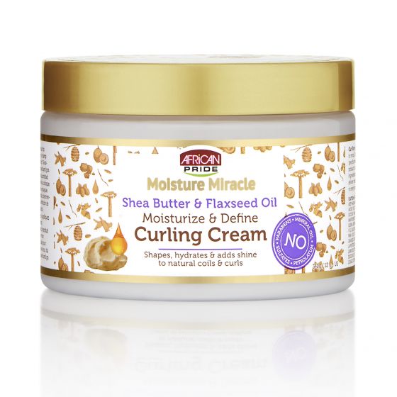 AFRICAN PRIDE MOISTURE MIRACLE MOISTURE & DEFINE CURLING CREAM 12OZ - Beautylicious Canada