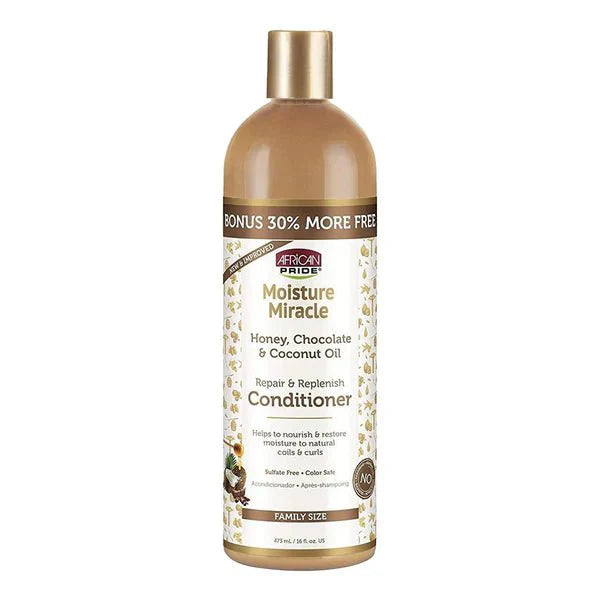 AFRICAN PRIDE MOISTURE MIRACLE REPAIR & REPLENISH CONDITIONER 16OZ - Beautylicious Canada