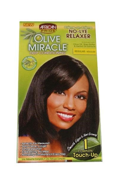 AFRICAN PRIDE Olive Miracle 1 Touch Up Relaxer Super - Beautylicious Canada