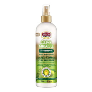 AFRICAN PRIDE OLIVE MIRACLE MOISTURE RESTORE CURL REFRESHER 12OZ - Beautylicious Canada