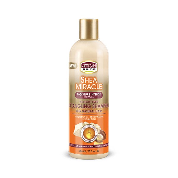 AFRICAN PRIDE SHEA MIRACLE DETANGLING SHAMPOO 12OZ - Beautylicious Canada