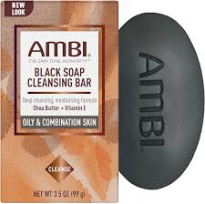AMBI SOAP BLACK BAR 3.5 OZ - Beautylicious Canada