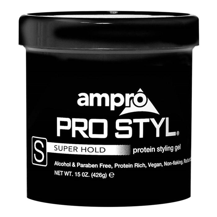 AMPRO STYLING GEL SUPER HOLD 15 Oz - Beautylicious Canada