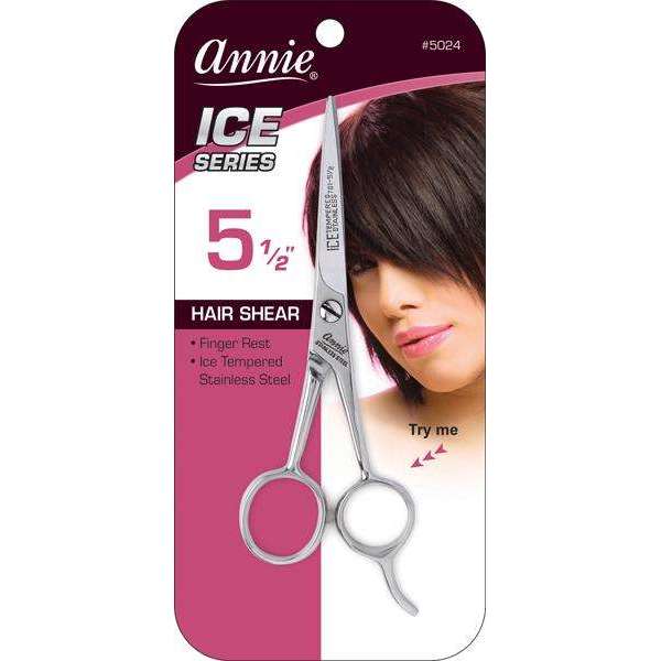 Annie Ice Tempered Stainless Steel Hair Shears 5.5 Inch *5024 - Beautylicious Canada