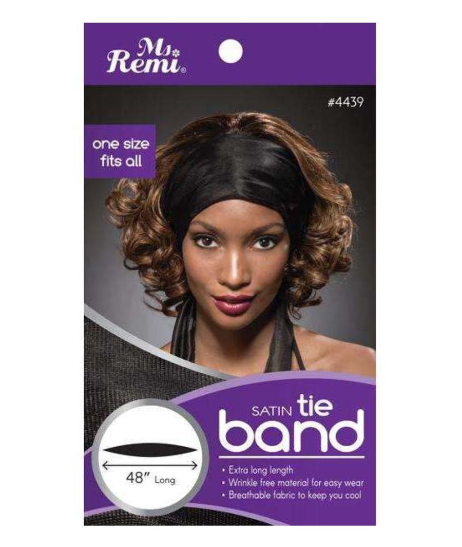 Annie Satin Tie Band Extra Long Black *4439 - Beautylicious Canada