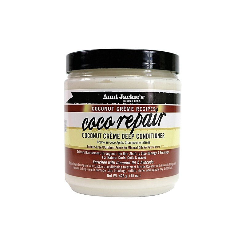 Aunt Jackie’s Coconut Creme Recipes Coco Repair - Deep Conditioner 15oz - Beautylicious Canada