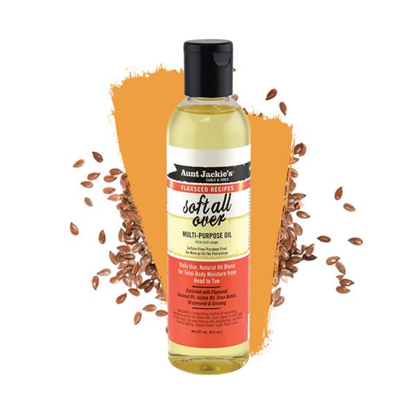 AUNT JACKIE'S FLAX SOFT ALL OVER OIL 8OZ - Beautylicious Canada