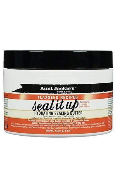 AUNT JACKIE'S Flaxseed Seal It Up Hydrating Sealing Butter (7.5oz) - Beautylicious Canada