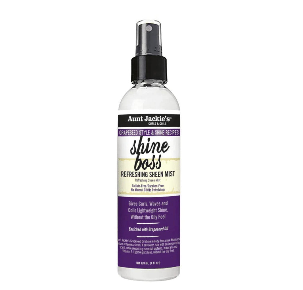 AUNT JACKIE'S Grapeseed Shine Boss Refreshing Sheen Mist (4oz) - Beautylicious Canada