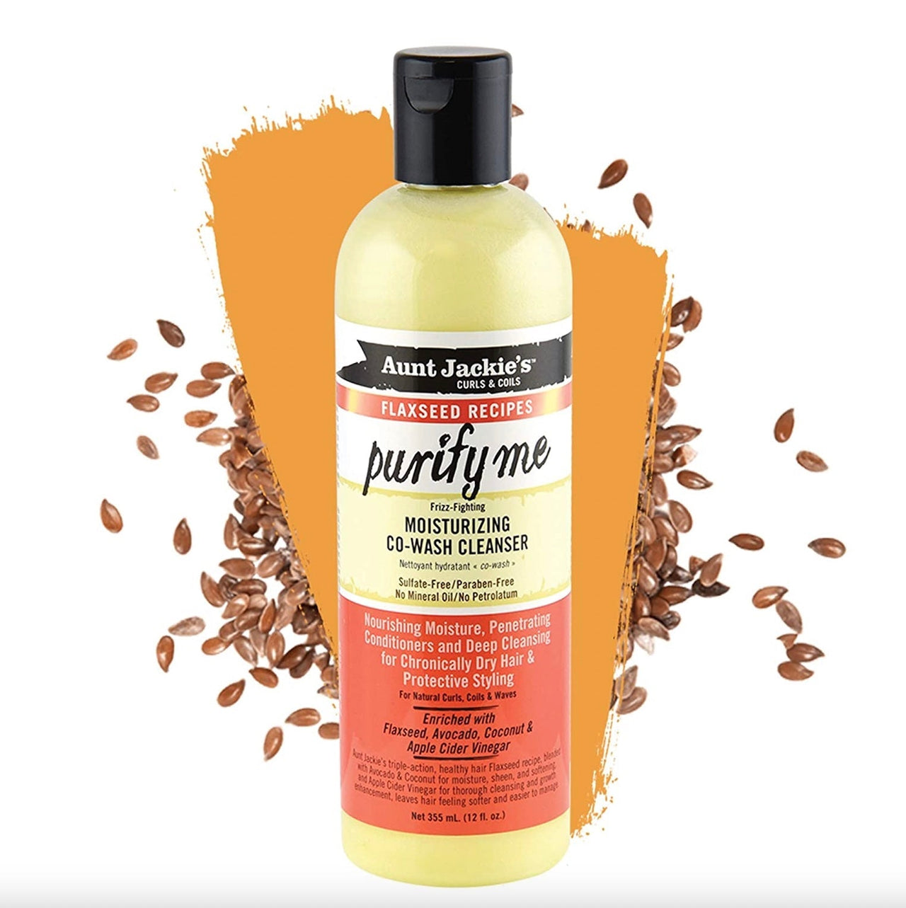 AUNT JACKIE'S PURIFY ME FRIZZ - FIGHTING MOISTURIZING CO - WASH CLEANSER 12OZ - Beautylicious Canada
