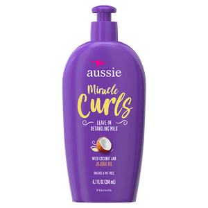 AUSSIE MIRACLE CURLS LEAVE - IN DETANGLING MILK 6.7OZ - Beautylicious Canada