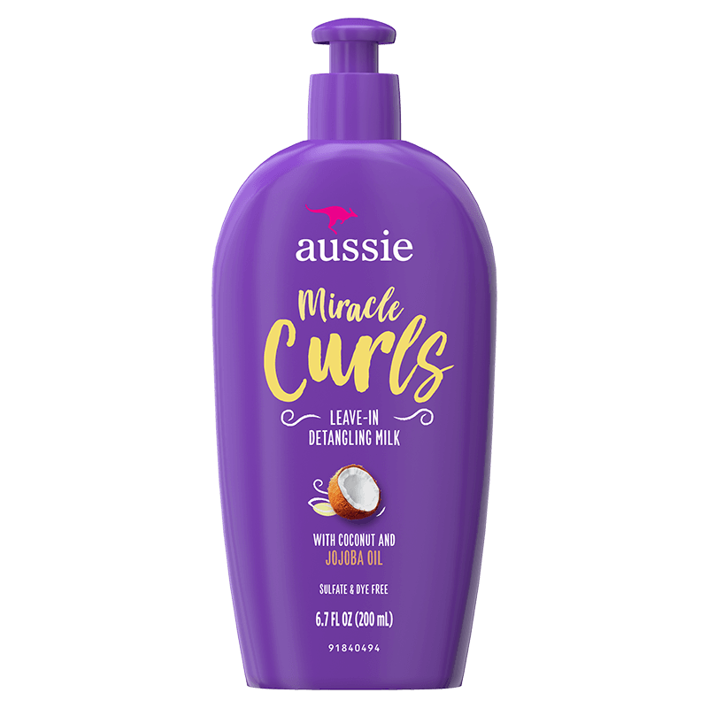 AUSSIE MIRACLE CURLS LEAVE - IN DETANGLING MILK 6.7OZ - Beautylicious Canada