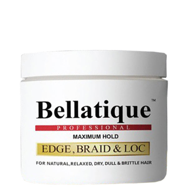 BRAIDING GEL EDGE ,BRAID & LOC MAXIMUM HOLD BELLATIQUE   17.63 Oz
