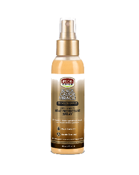 AFRICAN PRIDE black castor miracle heat protectant spray 4.Oz