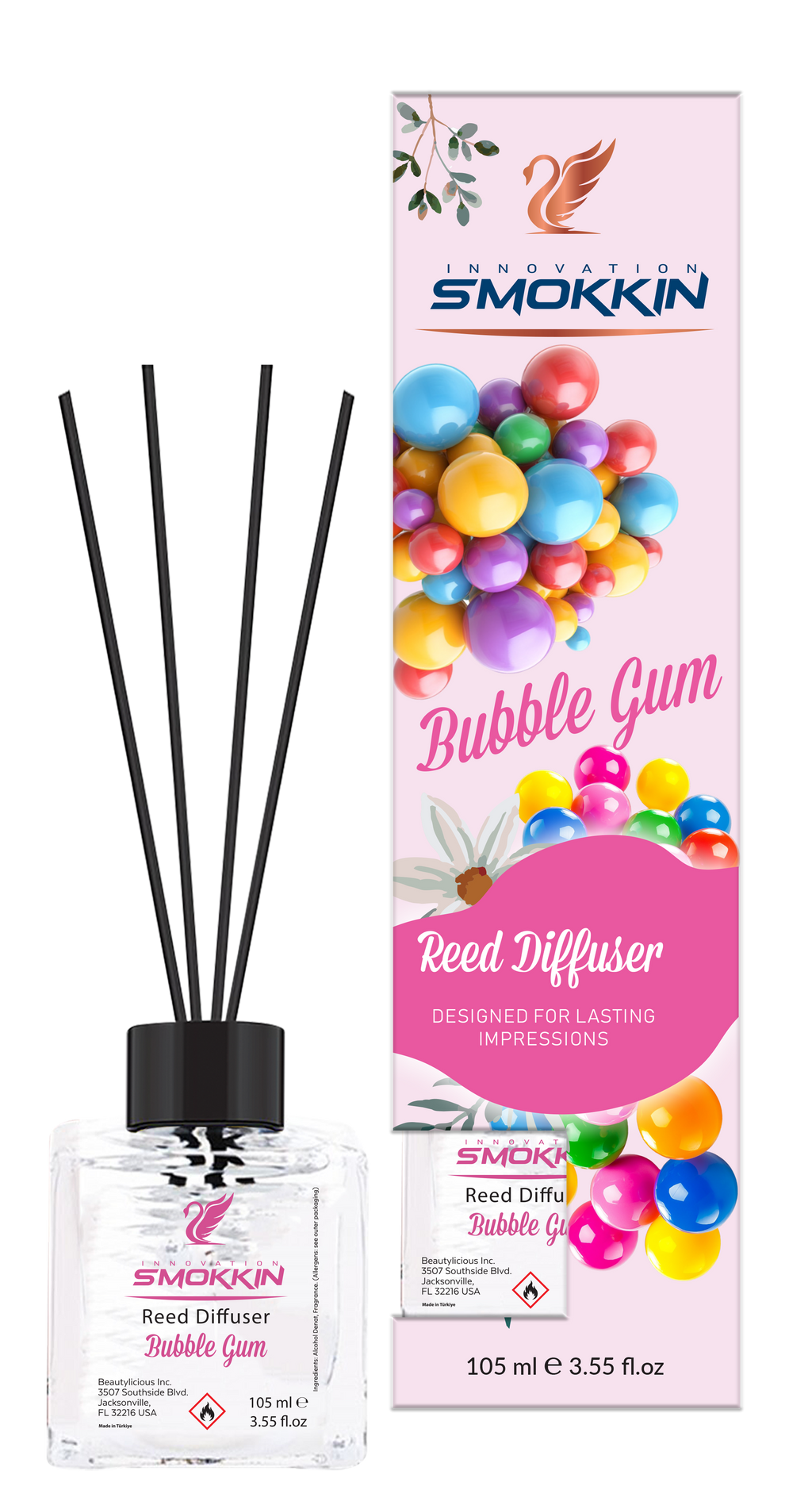 INNOVATION BUBBLE GUM REED DILLUSER DESIGNED FOR LASTING IMPRESSION  3.55 Oz