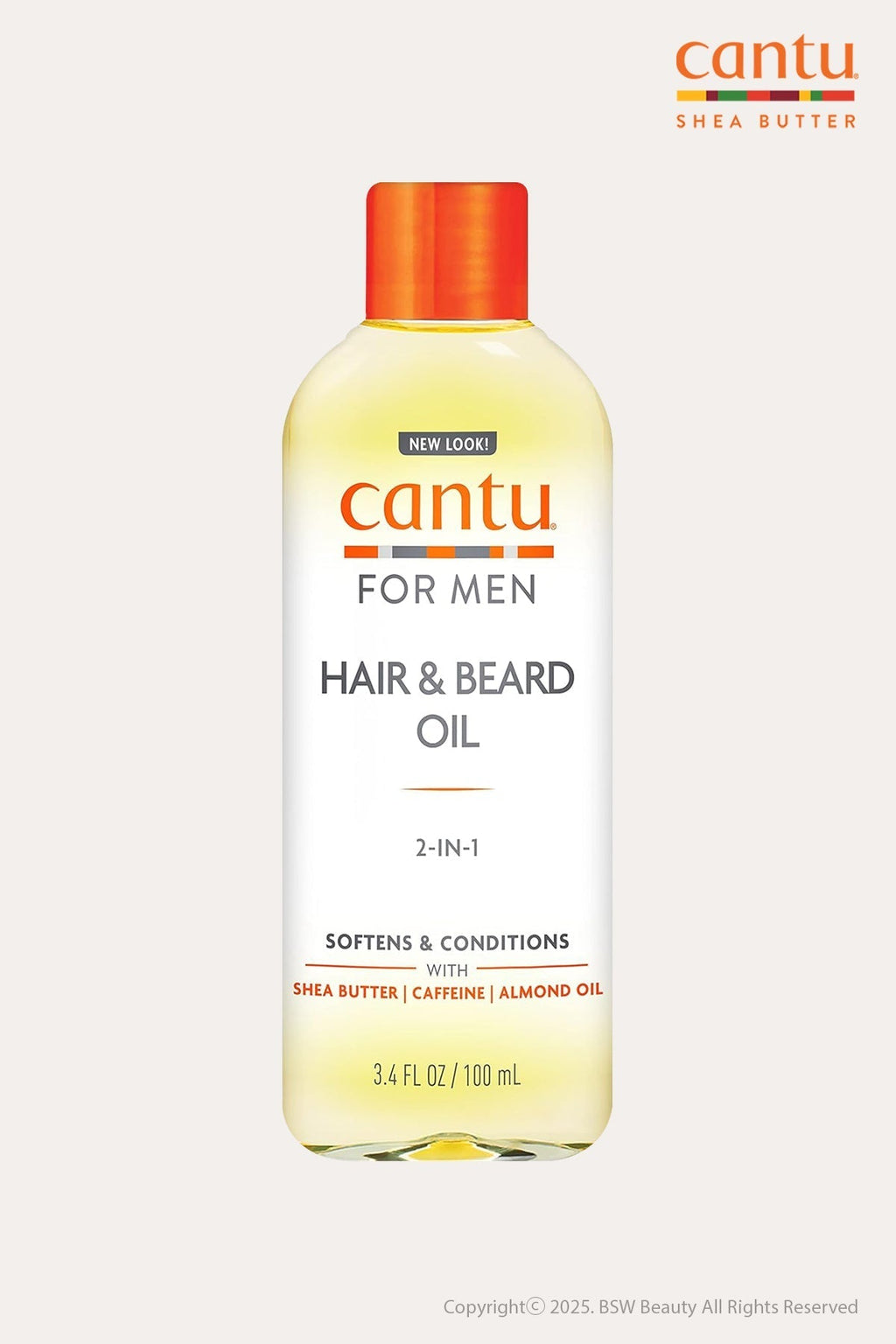 CANTU Men's Hair & Beard Oil 2 In 1 3.4OZ - Beautylicious Canada