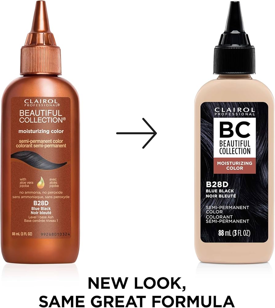 CLAIROL PROFESSIONAL BC SEMI-PERM. COLOR - B28D BLUE BLACK 3OZ ...