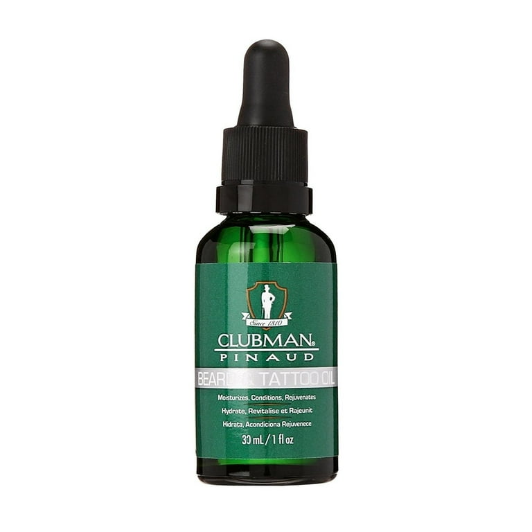 CLUBMAN PINAUD BEARD & TATOO OIL 1OZ - Beautylicious Canada