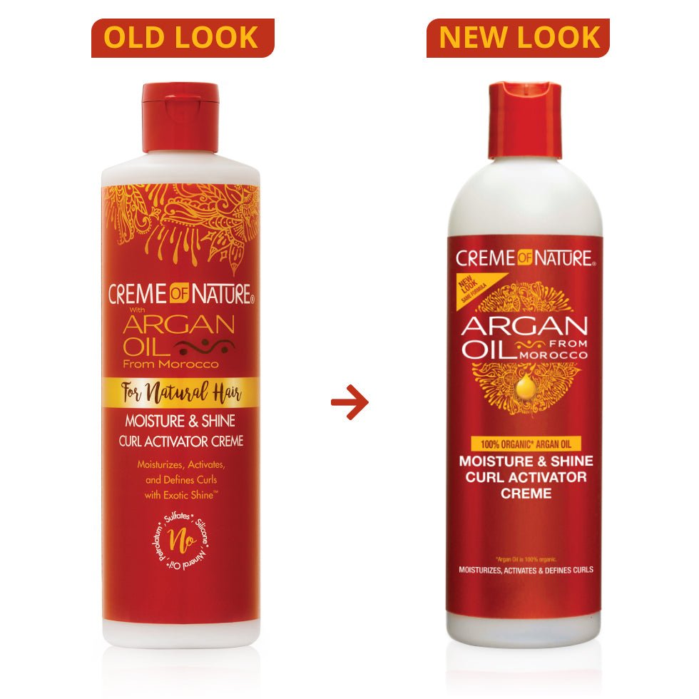 CREME OF NATURE Argan Oil Moisture & Shine Curl Activator Creme 12oz - Beautylicious Canada
