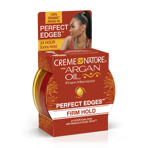 CREME OF NATURE ARGAN OIL PERFECT EDGES DARK BROWN2.25OZ - Beautylicious Canada