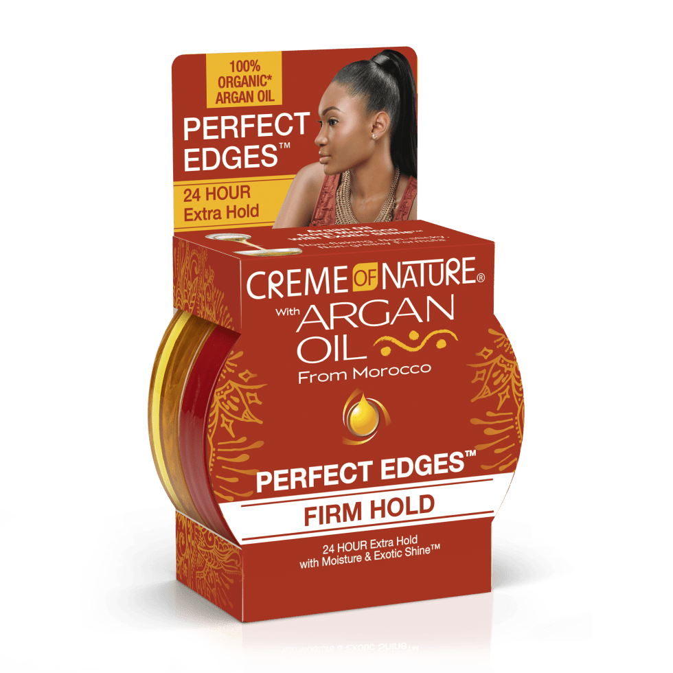 CREME OF NATURE ARGAN OIL PERFECT EDGES DARK BROWN2.25OZ - Beautylicious Canada