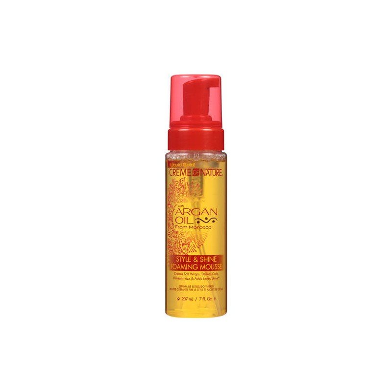 CREME OF NATURE ARGAN OIL STYLE & SHINE MOUSSE - Beautylicious Canada