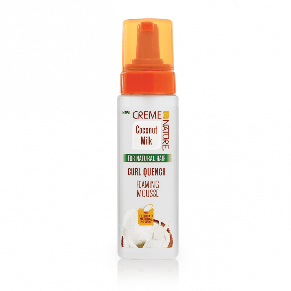 CREME OF NATURE COCONUT MILK CURL QUENCH FOAMING MOUSSE 7oz - Beautylicious Canada
