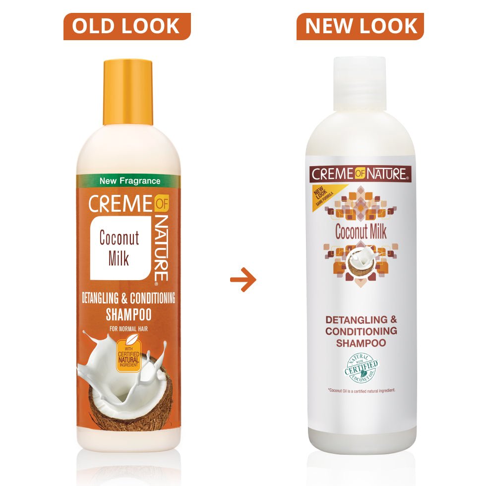 CREME OF NATURE Coconut Milk Detangling & Conditioning Shampoo 12OZ - Beautylicious Canada