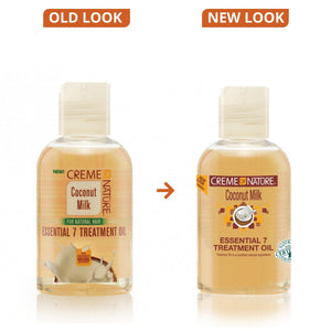 CREME OF NATURE COCONUT MILK ESSENTIAL 7 TREATMENT OIL 4oz - Beautylicious Canada
