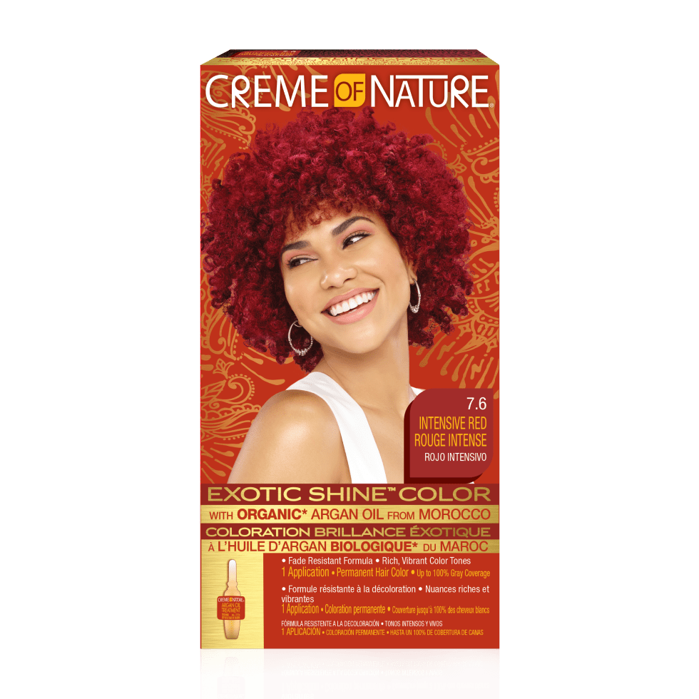 CREME OF NATURE EXOTIC SHINE COLOR 7.6 ROUGE INTENSE - Beautylicious Canada
