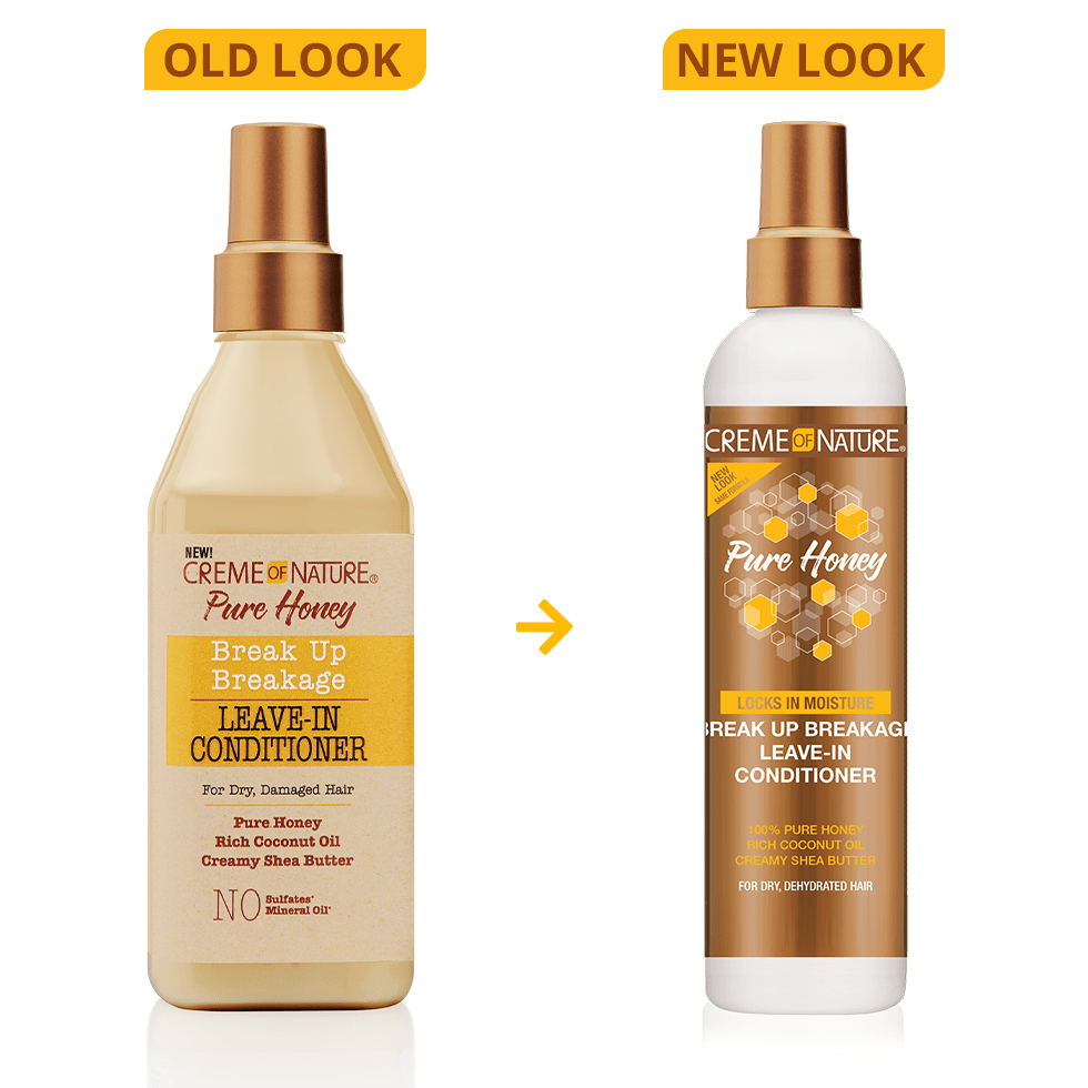 CREME OF NATURE PURE HONEY BREAK UP BREAKAGE LEAVE - IN CONDITIONER 8oz - Beautylicious Canada