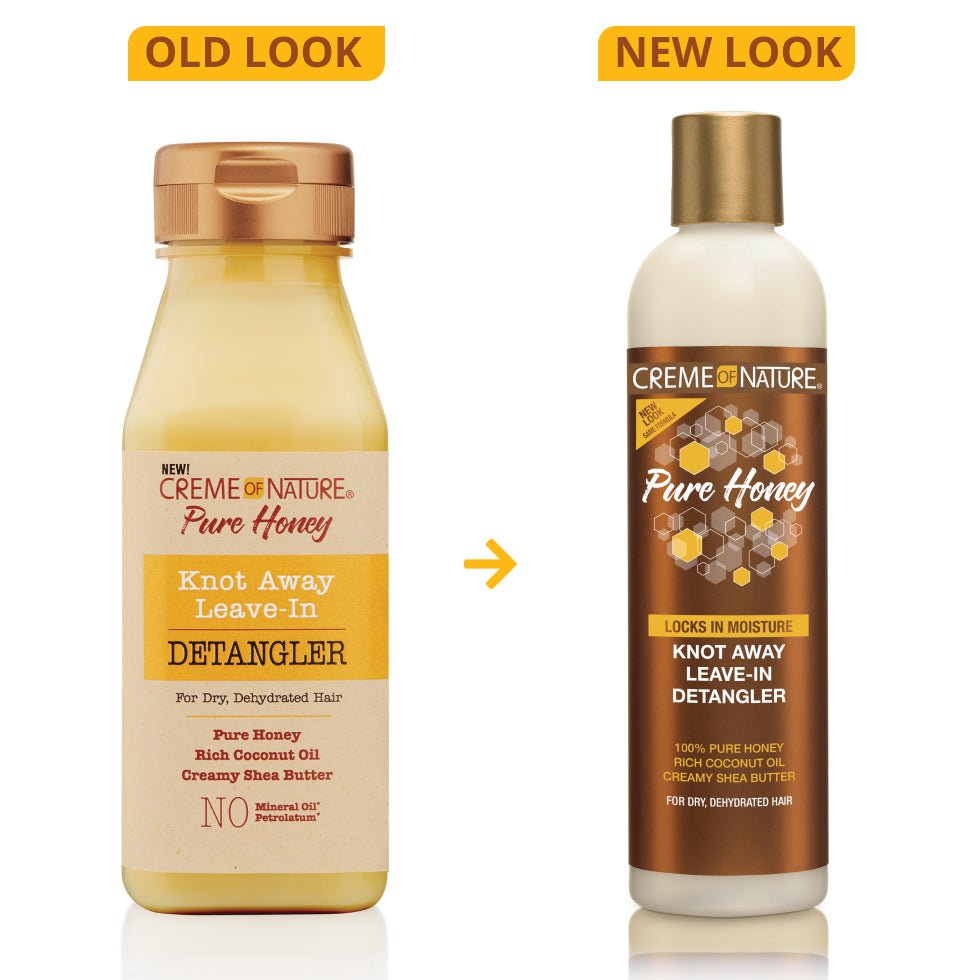 CREME OF NATURE PURE HONEY KNOT AWAY LEAVE - IN DETANGLER 8oz - Beautylicious Canada