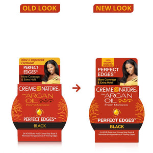 CREME OF NATURE WITH ARGAN OIL FROM MOROCCO PERFECT EDGES BLACK 2.25oz - Beautylicious Canada
