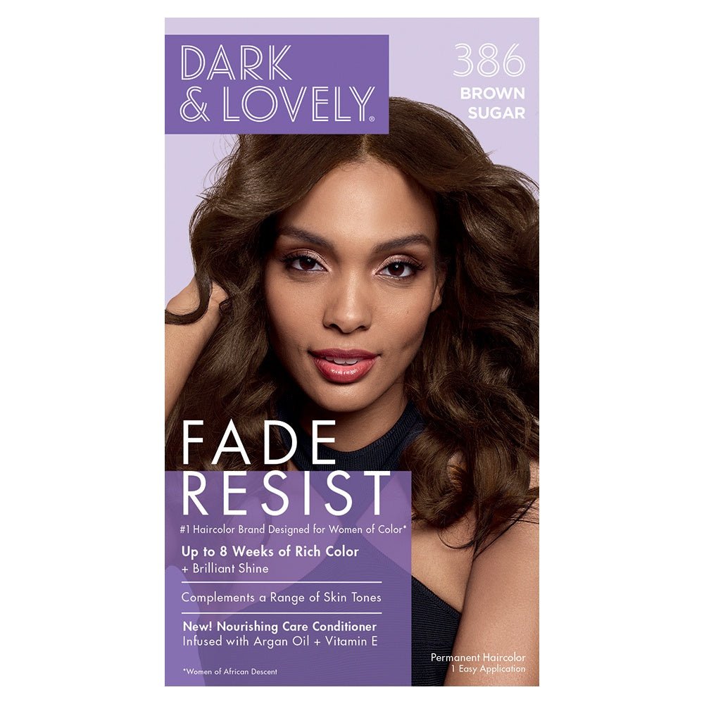 Dark & Lovely Fade Resist Rich Conditioning Color 386 BROWN SUGAR - Beautylicious Canada