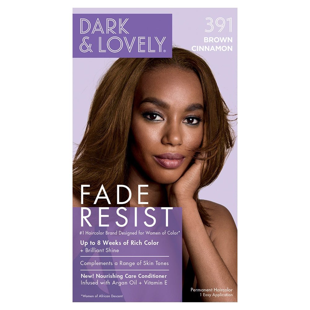 Dark & Lovely Fade Resist Rich Conditioning Color 391 BROWN CINN KIT - Beautylicious Canada