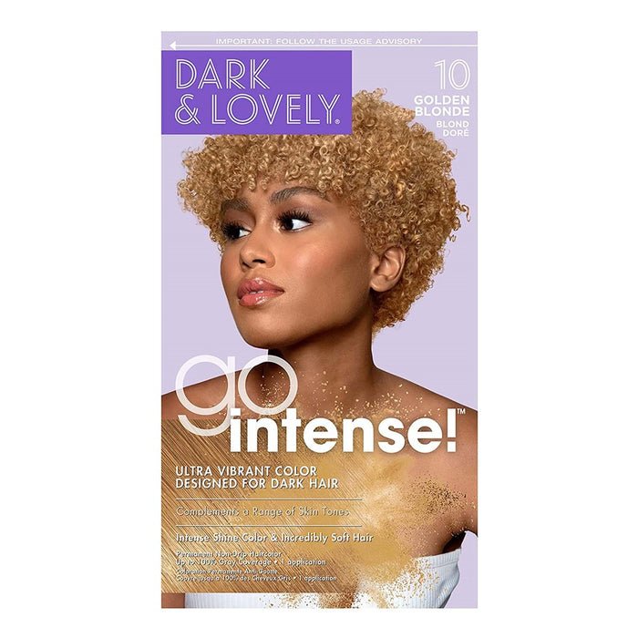 DARK & LOVELY Go Intense Hair Color 10 GOLDEN BLONDE - Beautylicious Canada