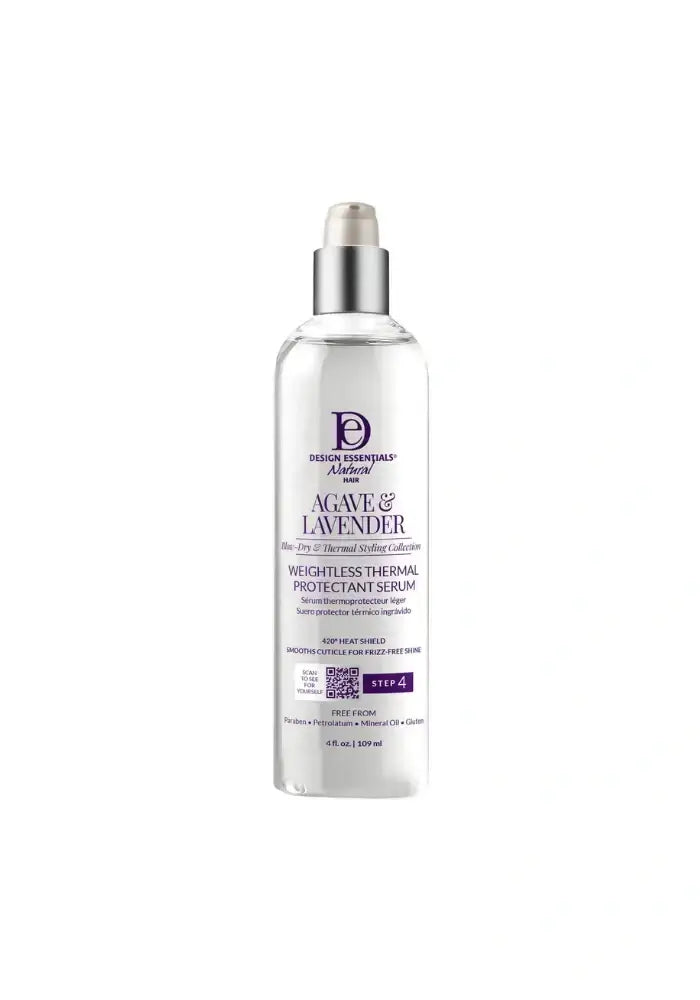 DESIGN ESSNTIALS AGAVE&LAVENDER weightless thermal protectant serum