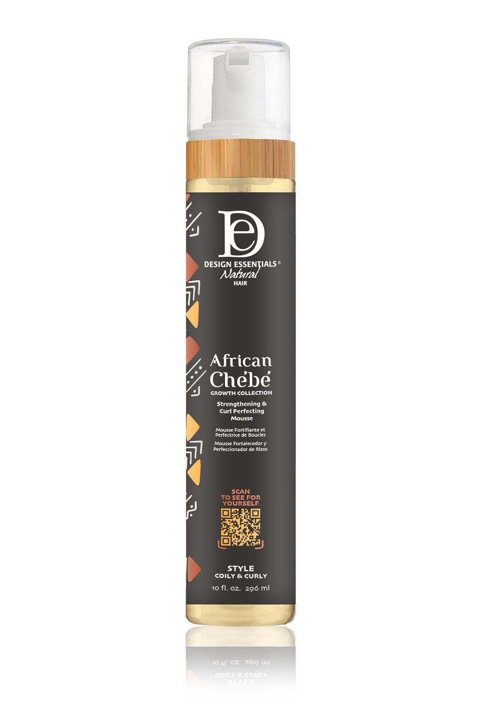 DESIGN ESSENTIALS AFRICAN CHEBE STRENGTHENING & CURL PERFECTING MOUSSE 10OZ - Beautylicious Canada