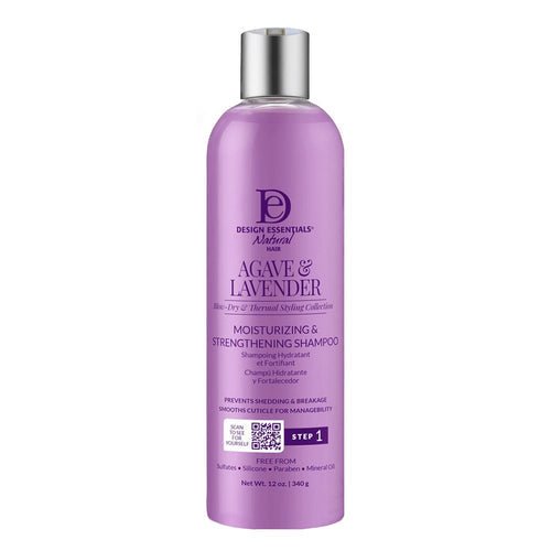 DESIGN ESSENTIALS Agave & Lavender Moisturizing & Strengthening Shampoo 12OZ - Beautylicious Canada