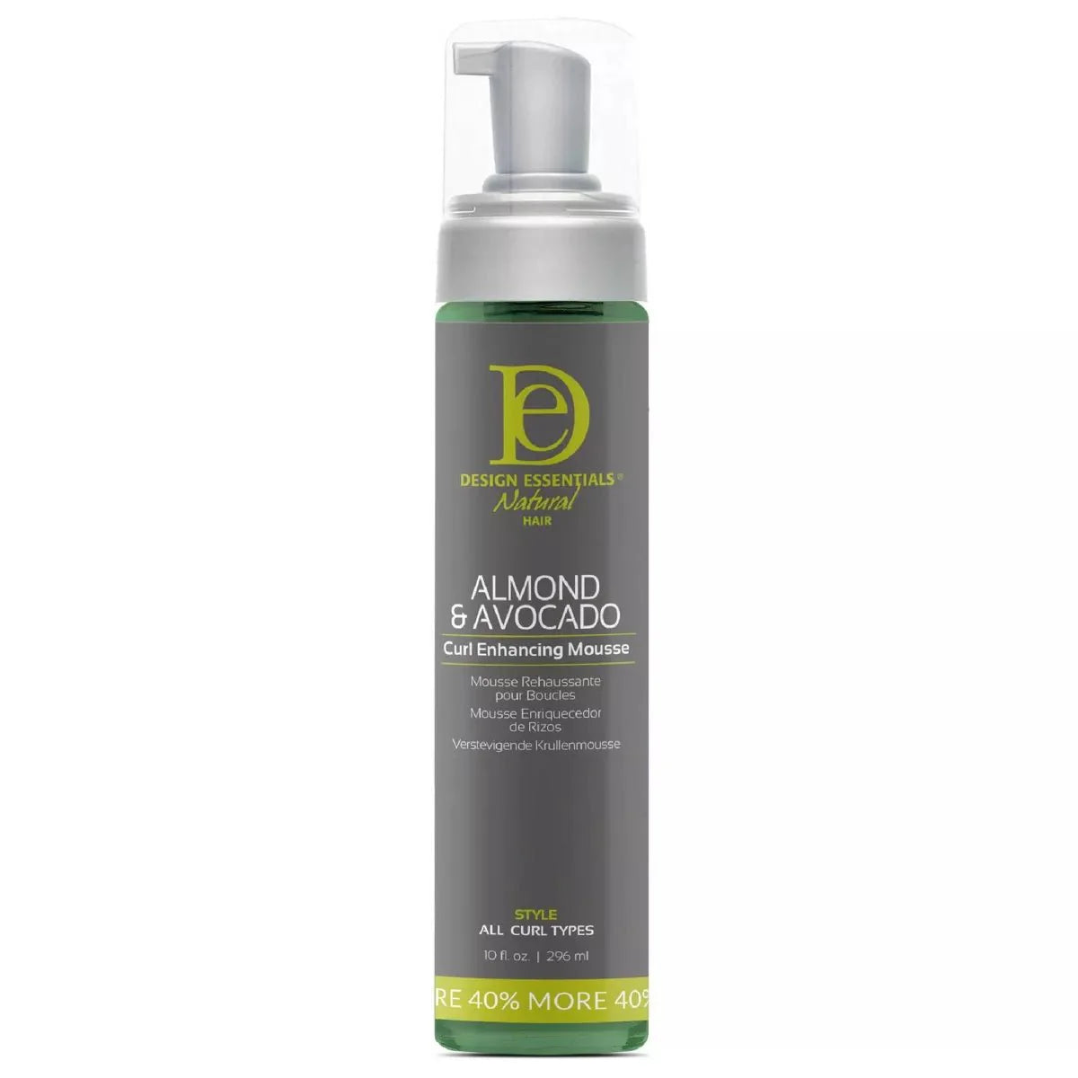 DESIGN ESSENTIALS ALMOND & AVOCADO CURL ENHANCING MOUSSE 10OZ - Beautylicious Canada