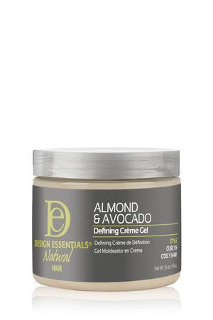 DESIGN ESSENTIALS ALMOND & AVOCADO DEFINING CREME GEL 16OZ - Beautylicious Canada