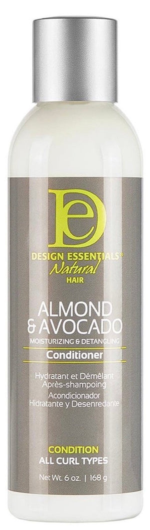 DESIGN ESSENTIALS Almond & Avocado Moisturizing & Detangling Conditioner 6OZ - Beautylicious Canada