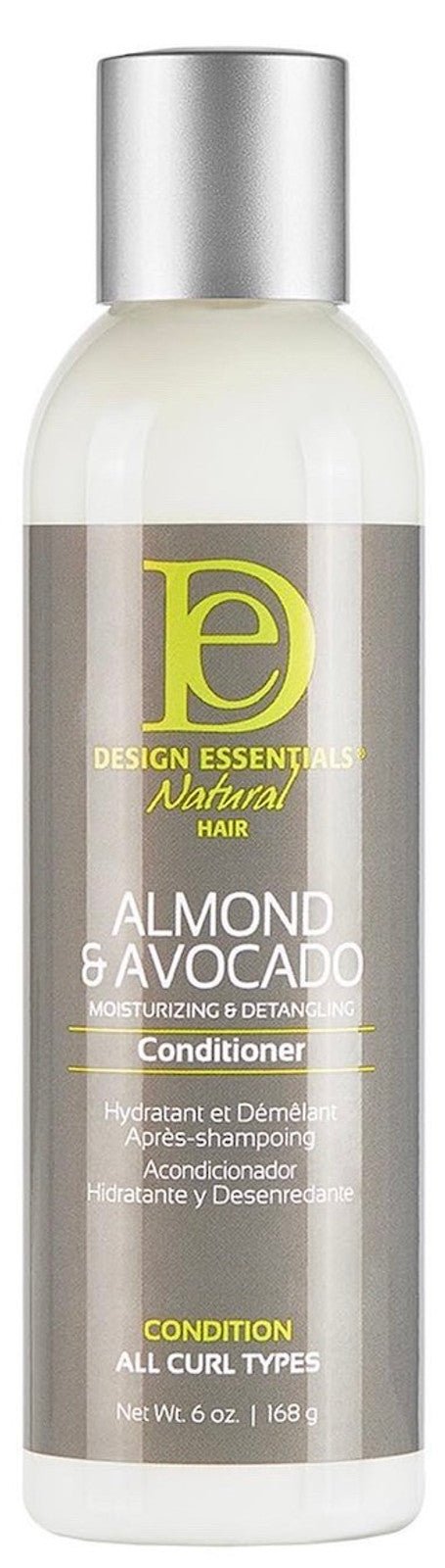 DESIGN ESSENTIALS Almond & Avocado Moisturizing & Detangling Conditioner 6OZ - Beautylicious Canada