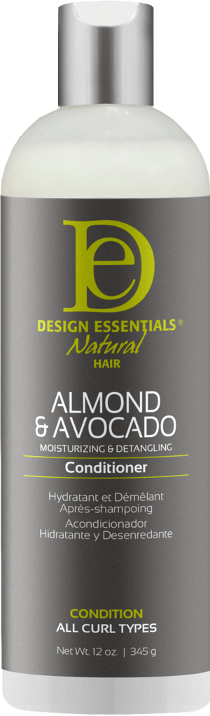 DESIGN ESSENTIALS ALMOND & AVOCADO MOISTURIZING & DETANGLINGCONDITIONER 12OZ - Beautylicious Canada